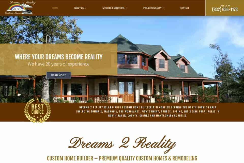 Dreams 2 Reality Custom Homes & Remodeling by Lubchem Specialties