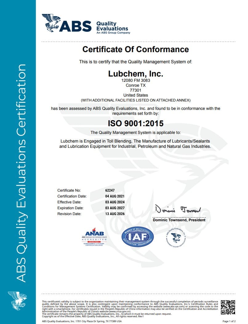 Screenshot 2026-08-18 121143 Lubchem Specialties ISO Certificate