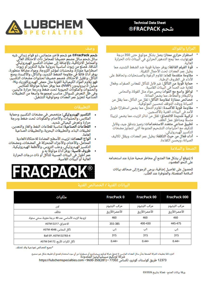 FracPack Grease